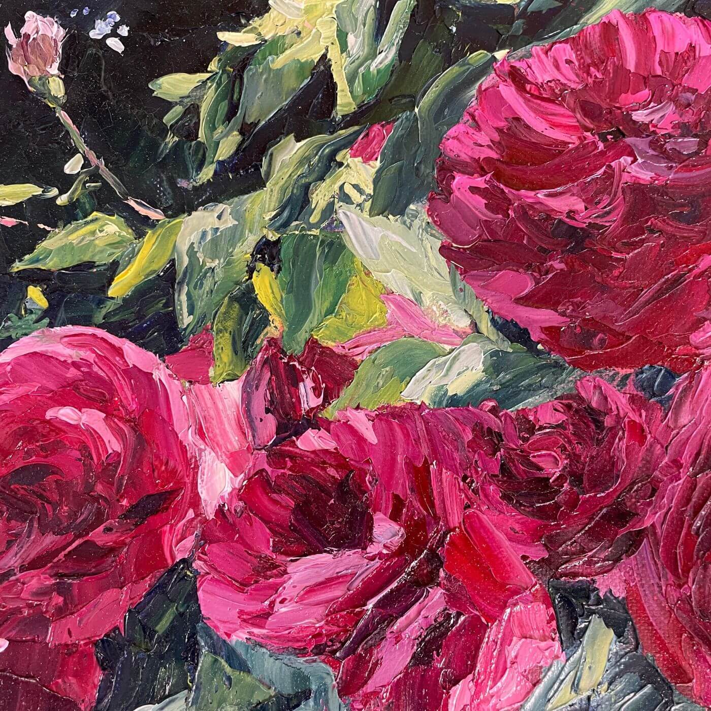 Freya Powell Flowers acrylic on canvas