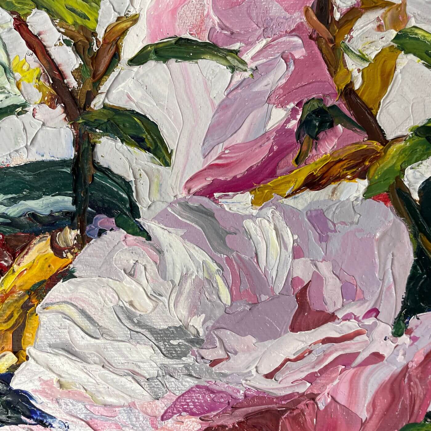 Freya Powell Flowers acrylic on canvas