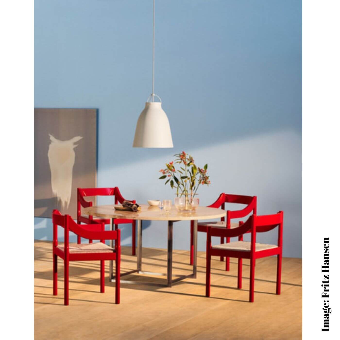 Fritz Hansen Caravaggio opal glass pendant