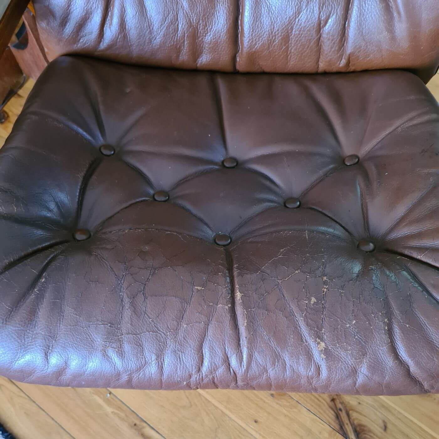 vintage leather chair Gerald Easdon Australian mid century