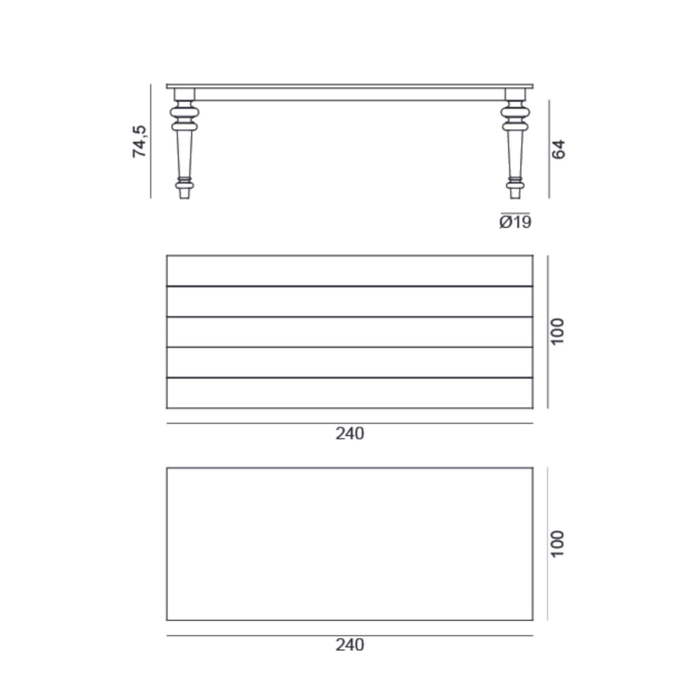 Gervasoni Gray 33 dining table