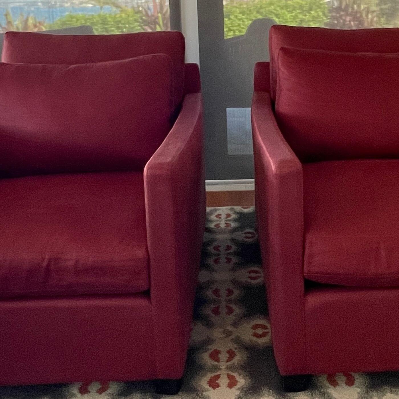 Hare & Klein armchairs