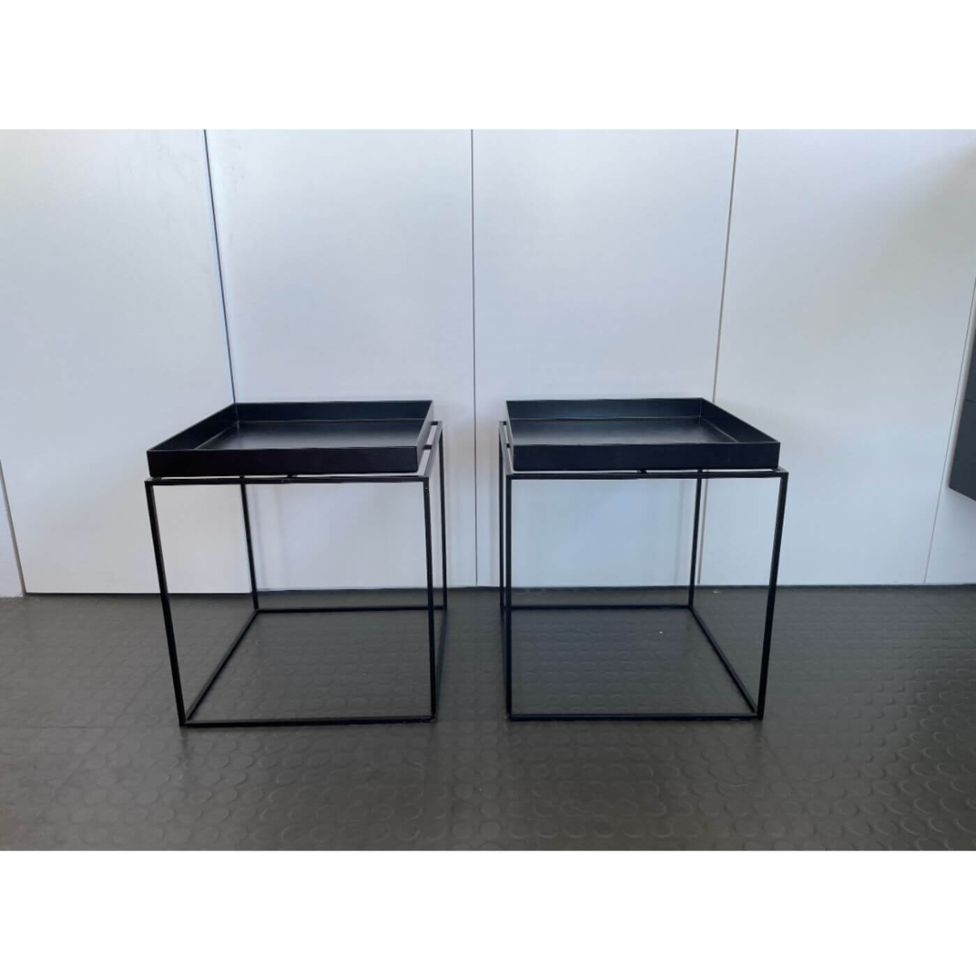 HAY tray side tables, pair