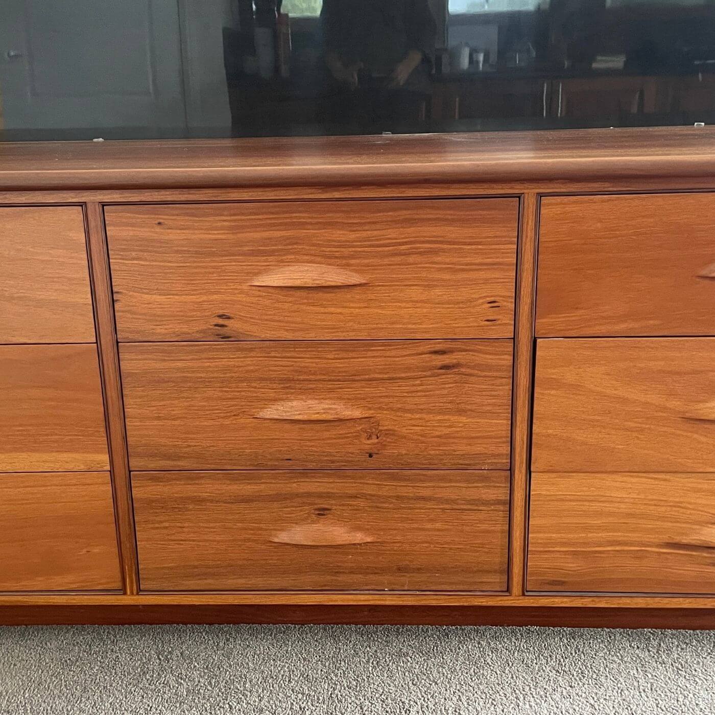 Jarrah chest of drawers or sideboard