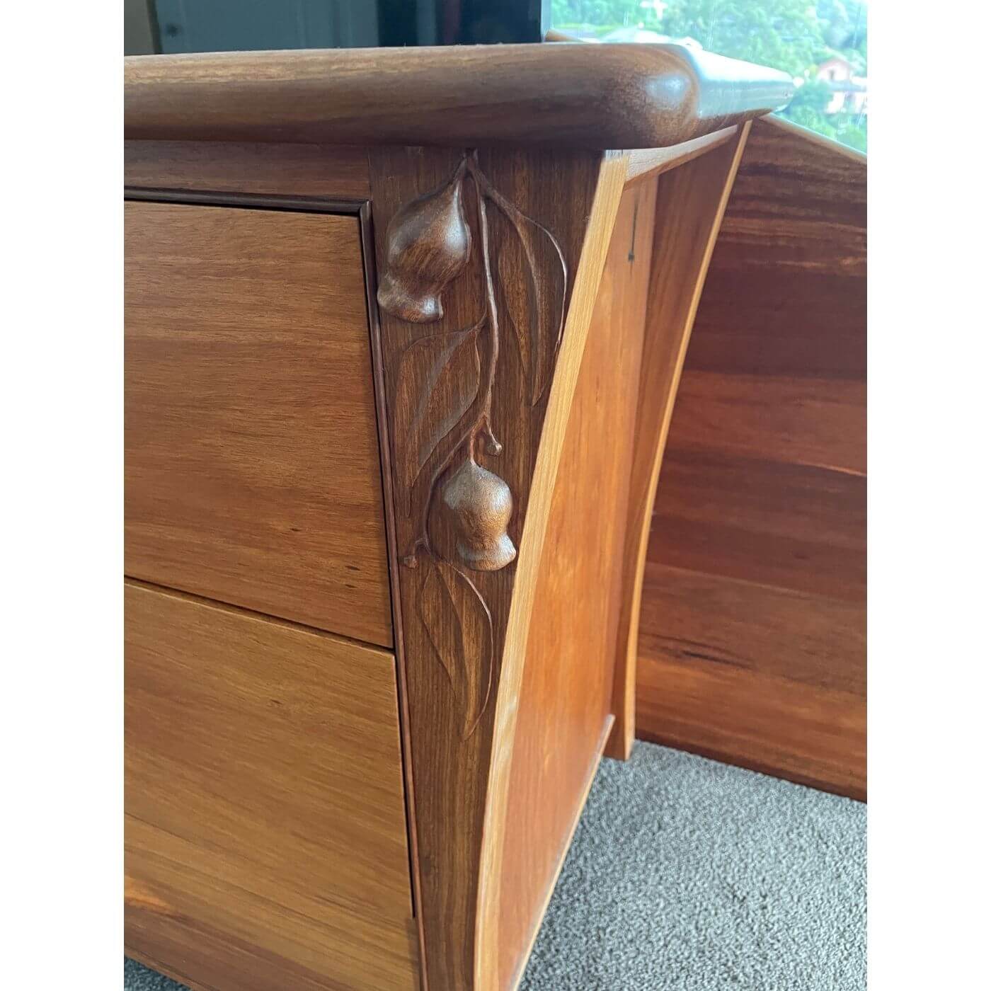 Jarrah chest of drawers or sideboard