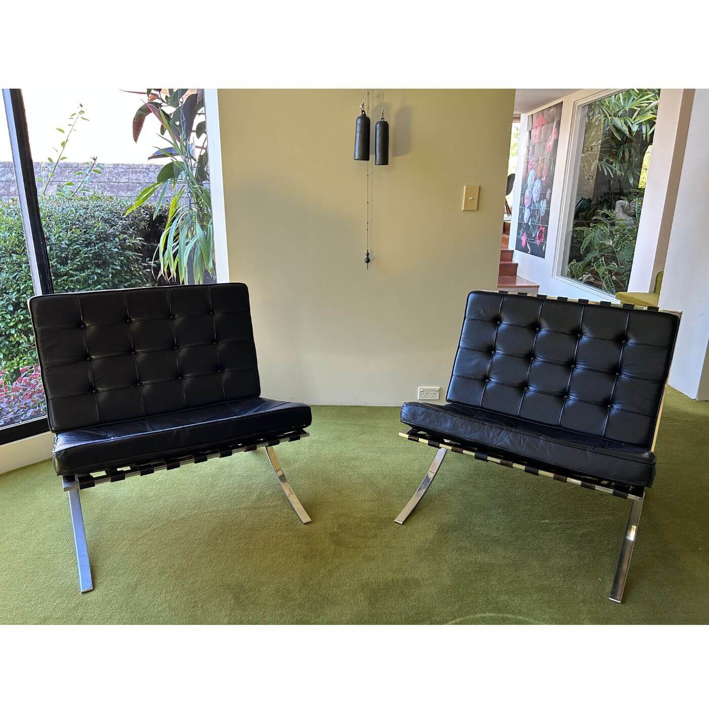 Vintage Knoll Barcelona chairs