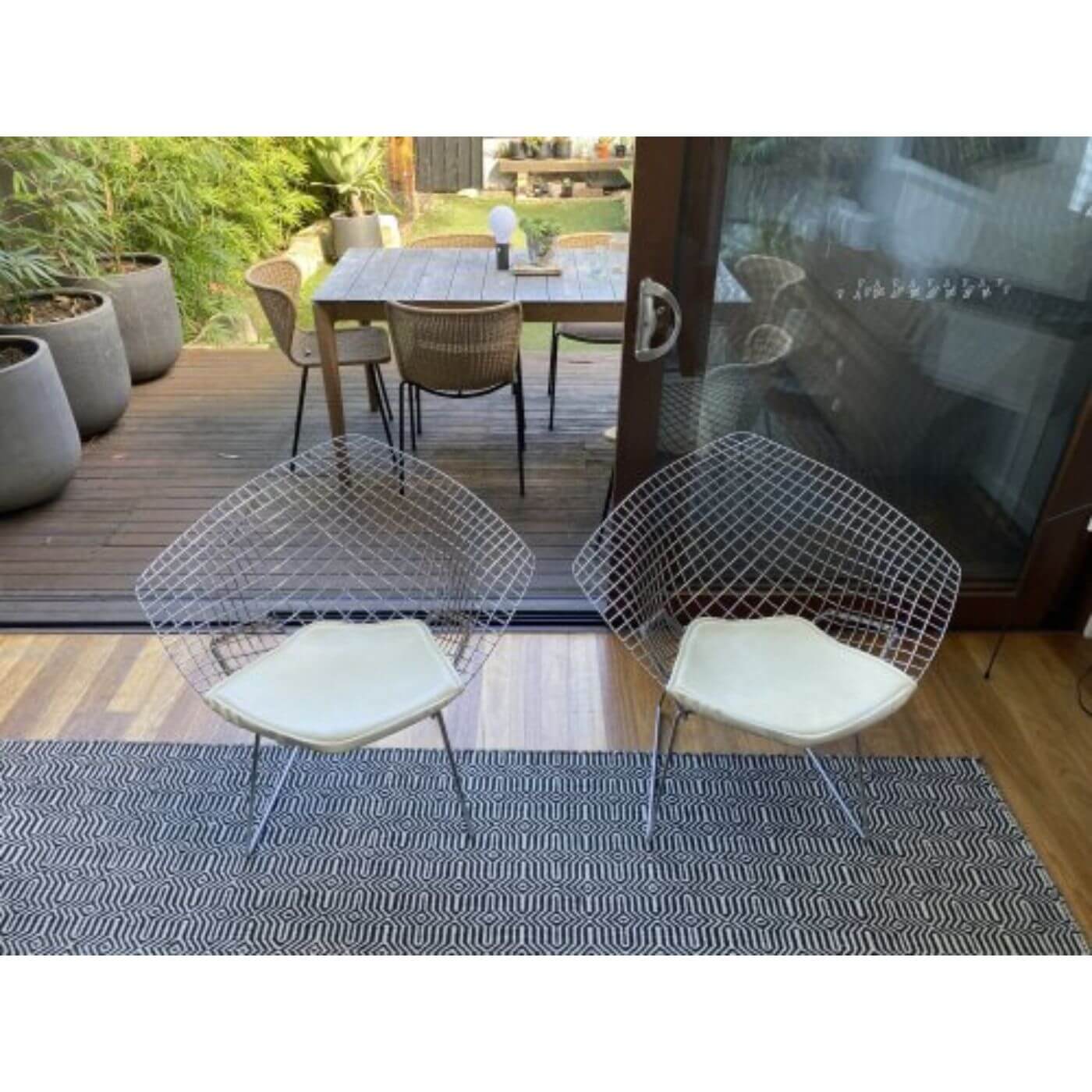 Knoll Bertoia Diamond chairs