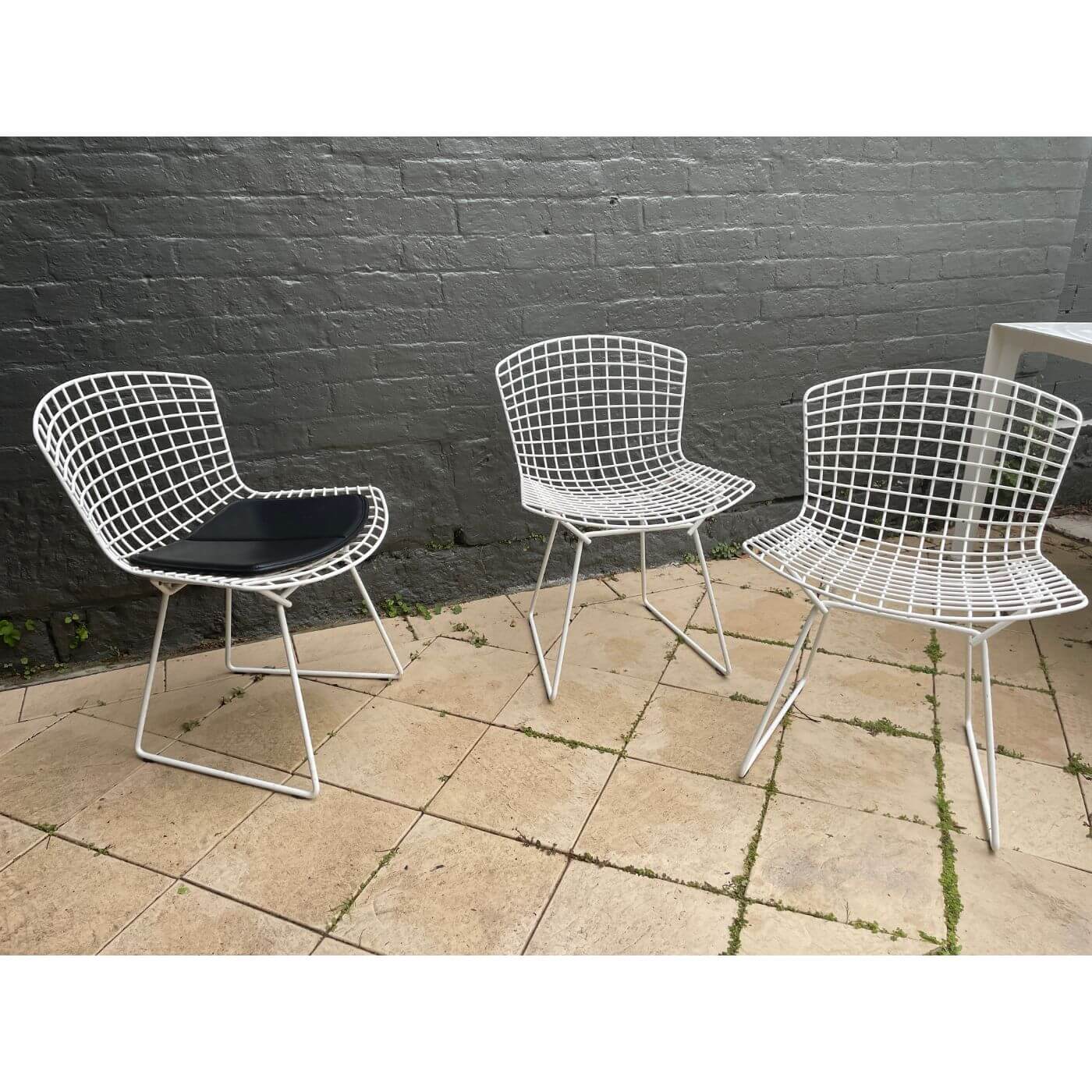 Knoll Bertoia Outdoor dining chair white