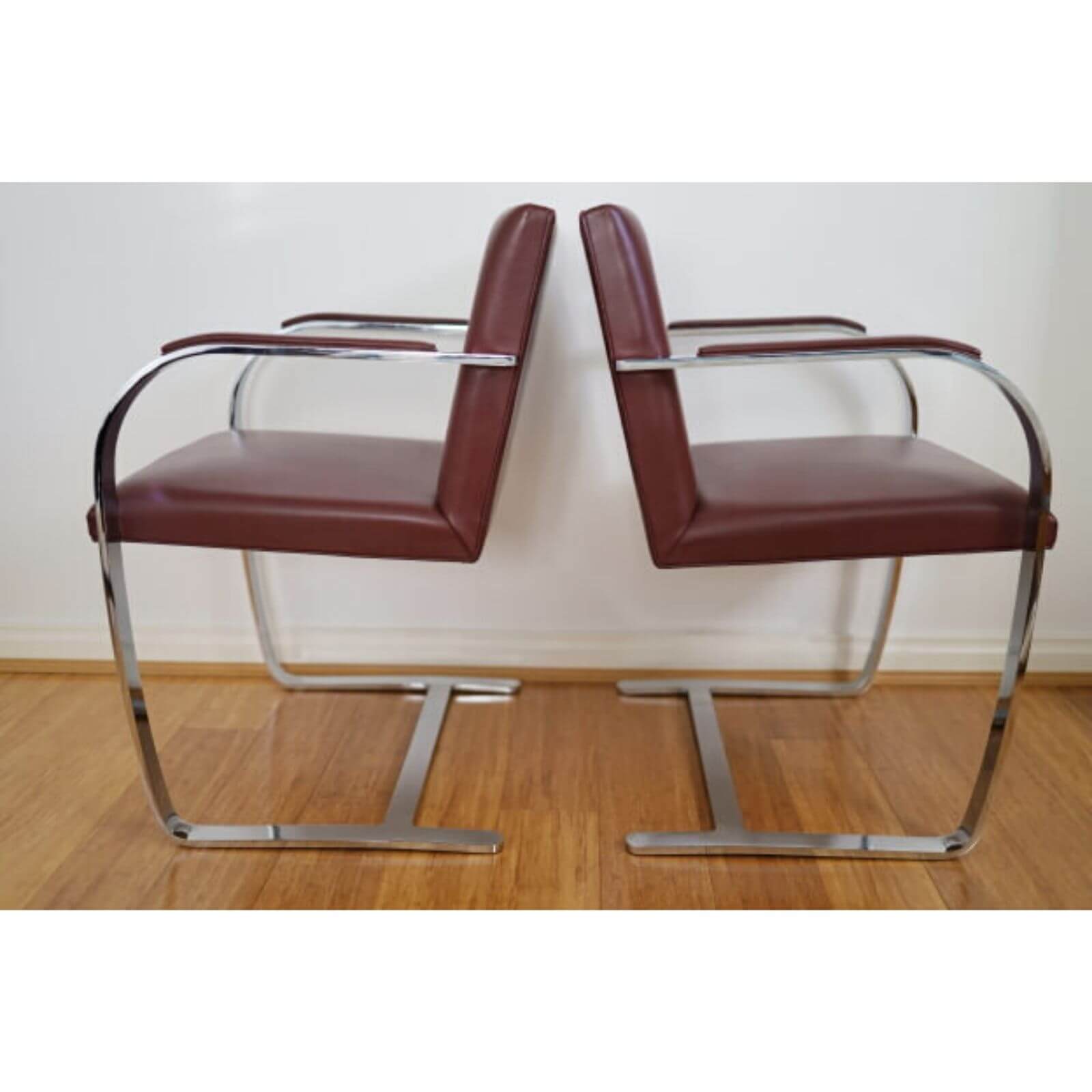 Knoll Brno Flatbar Mies Van Der Rohe chairs