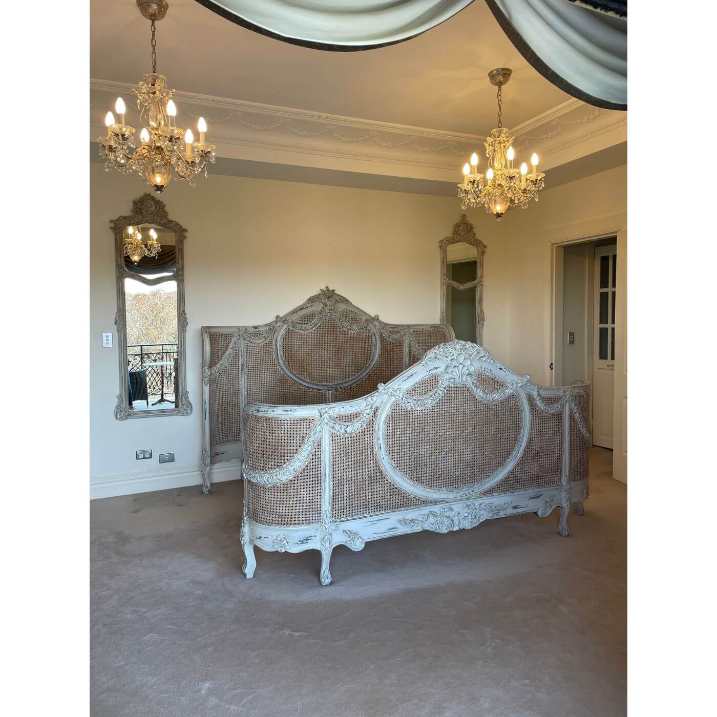 La Maison French Rattan bed