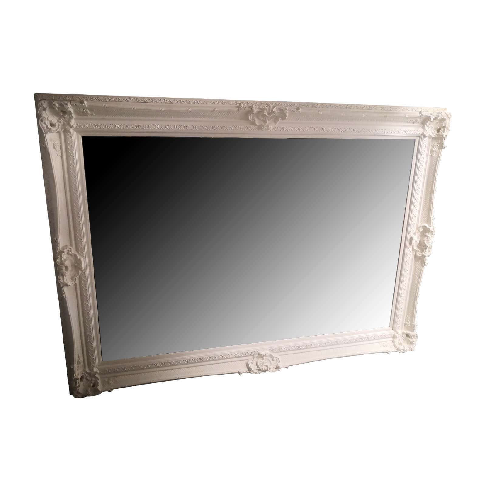 large white french mirror