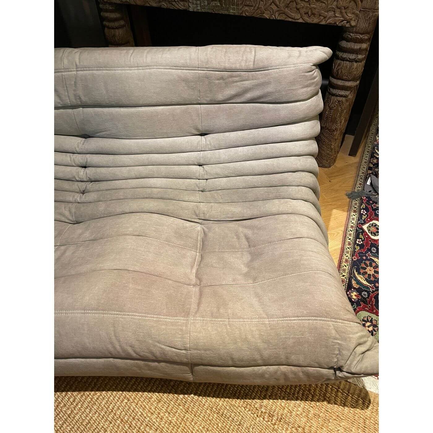 Ligne Roset Togo Small Settee in light grey