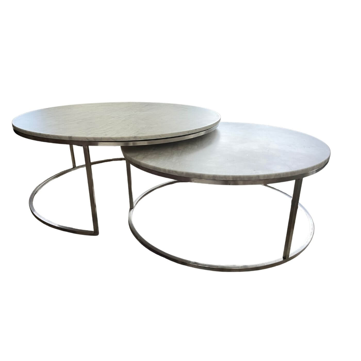 Round marble coffee tables