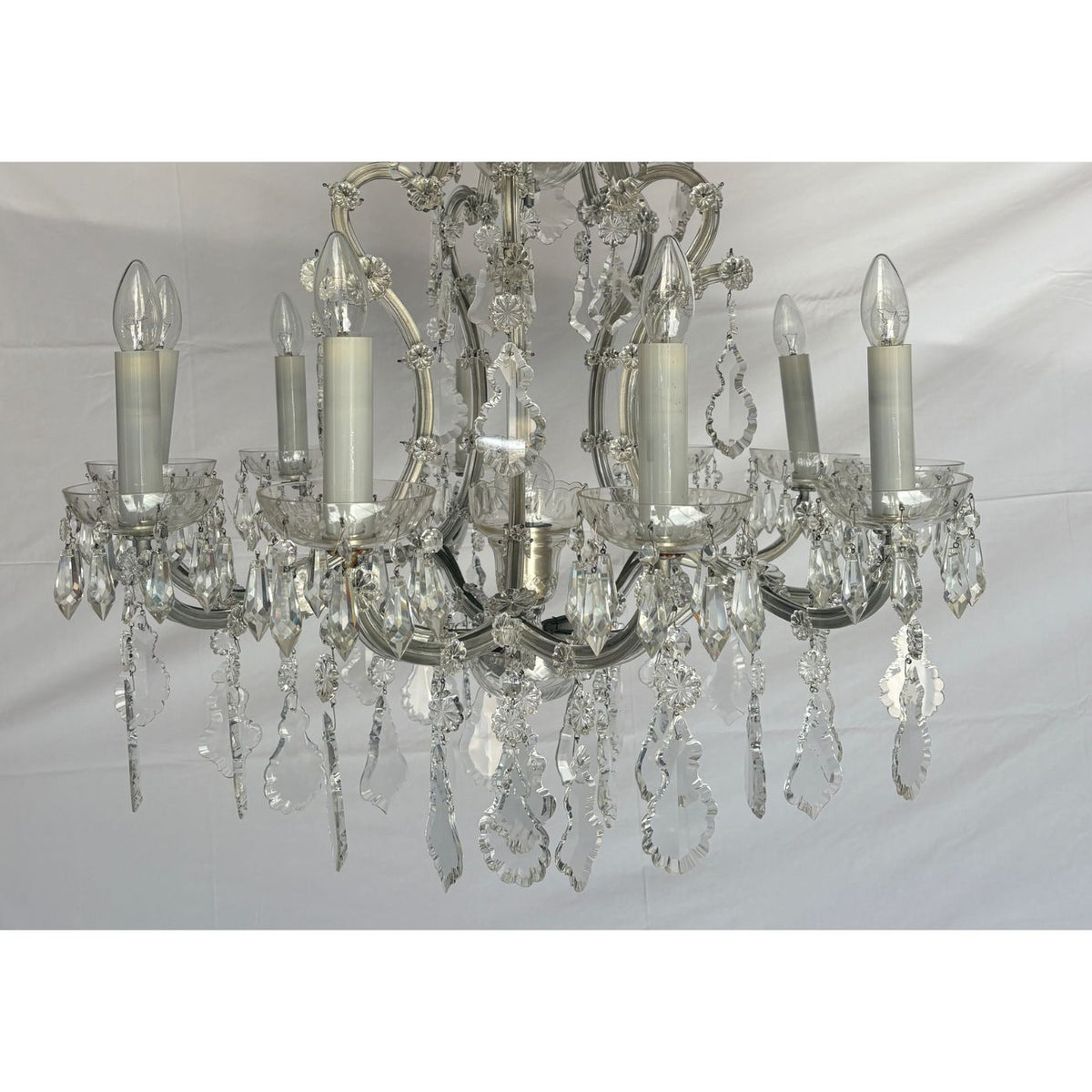 Vintage 1920s Maria Therese 10 Light Crystal Chandelier (RRP $6,000)