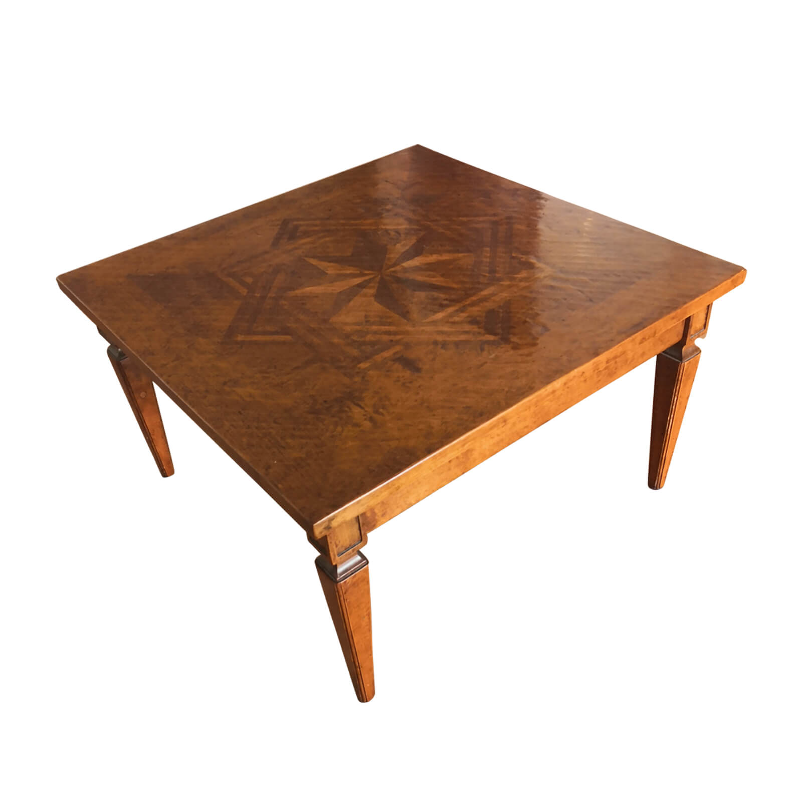 Marquetry coffee table