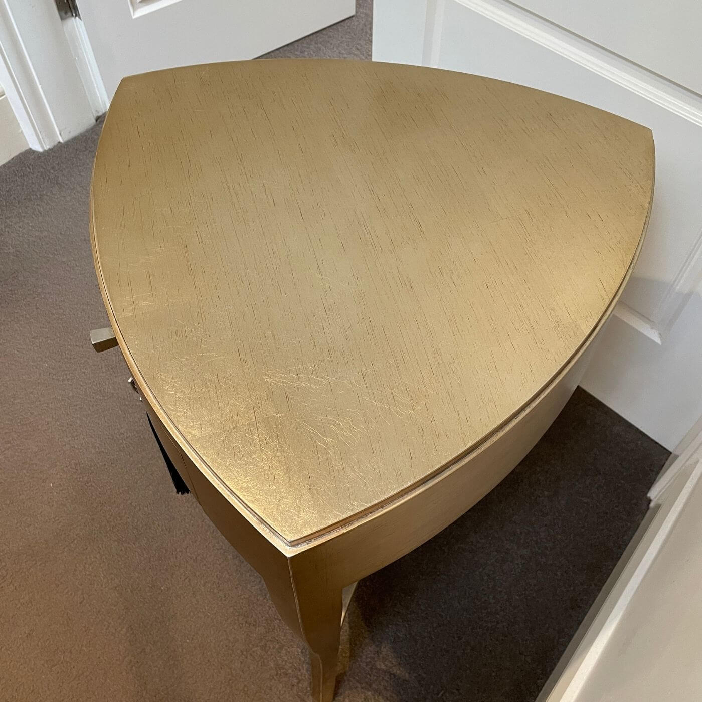 Max Sparrow gold bedside tables