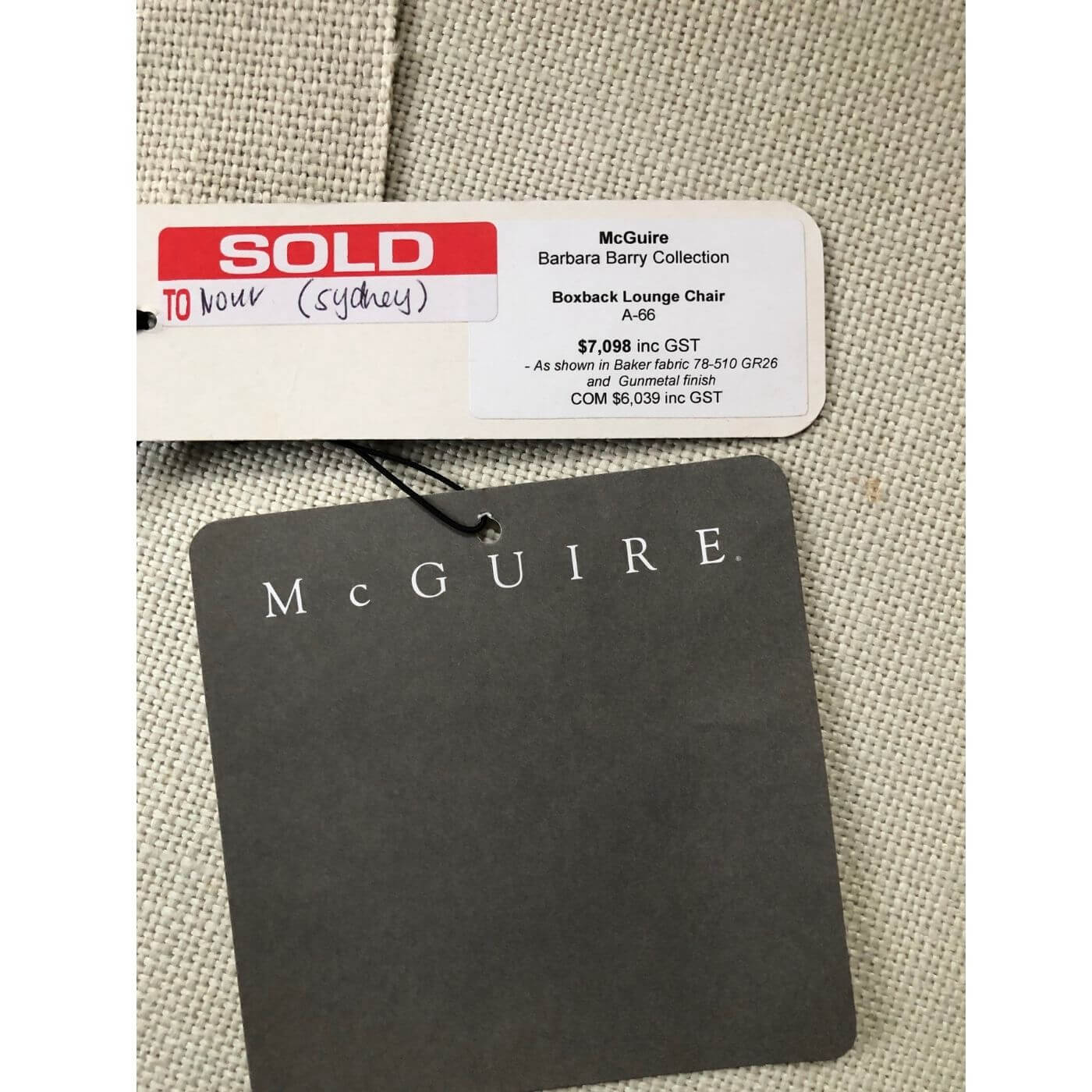 McGuire Barbara Barry lounge chair