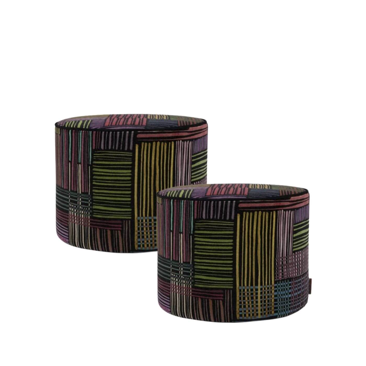 Missoni Home Woodstock poufs and cushions