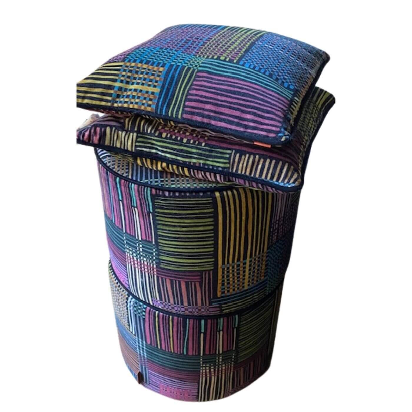 Missoni Home Woodstock poufs and cushions