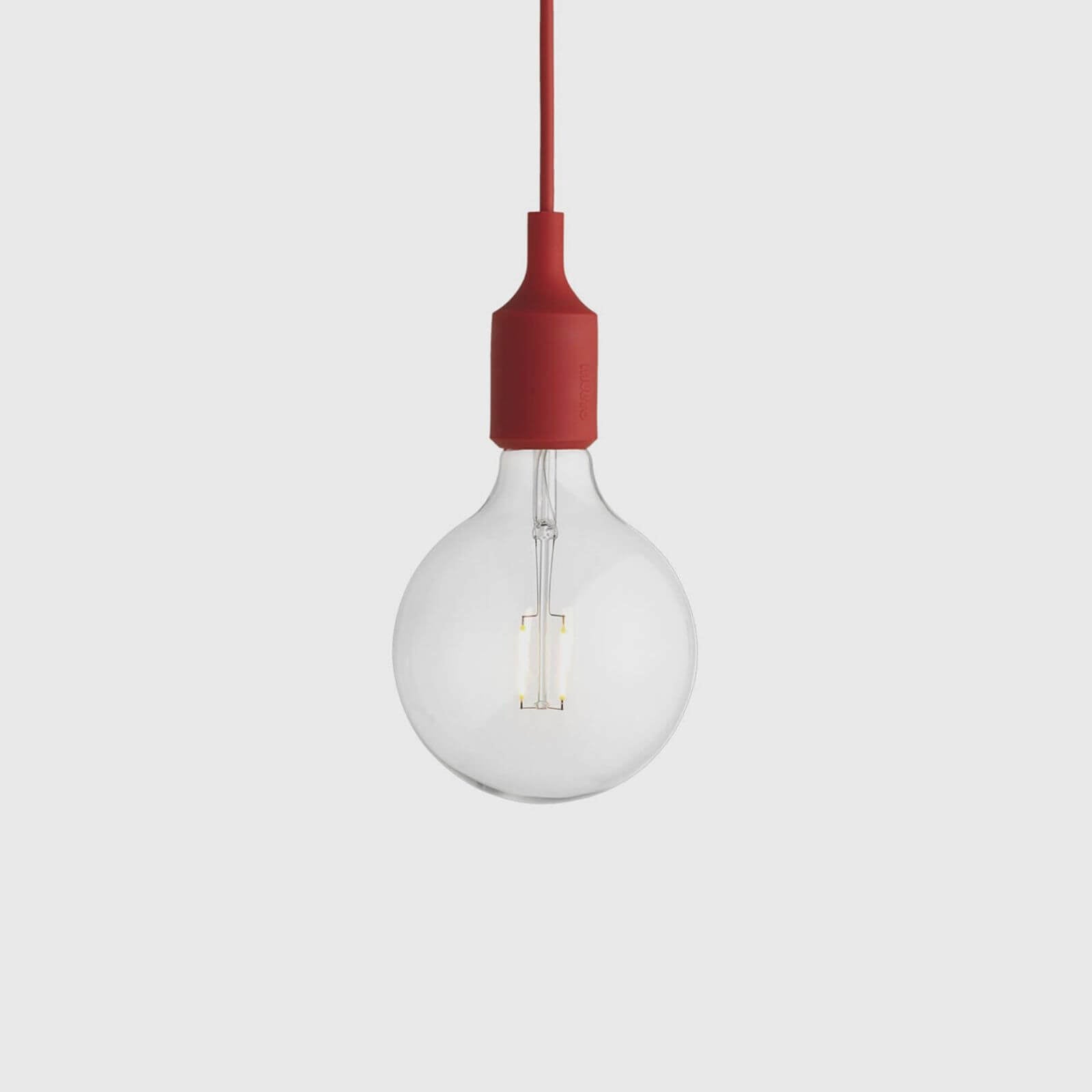 muuto e27 light in red