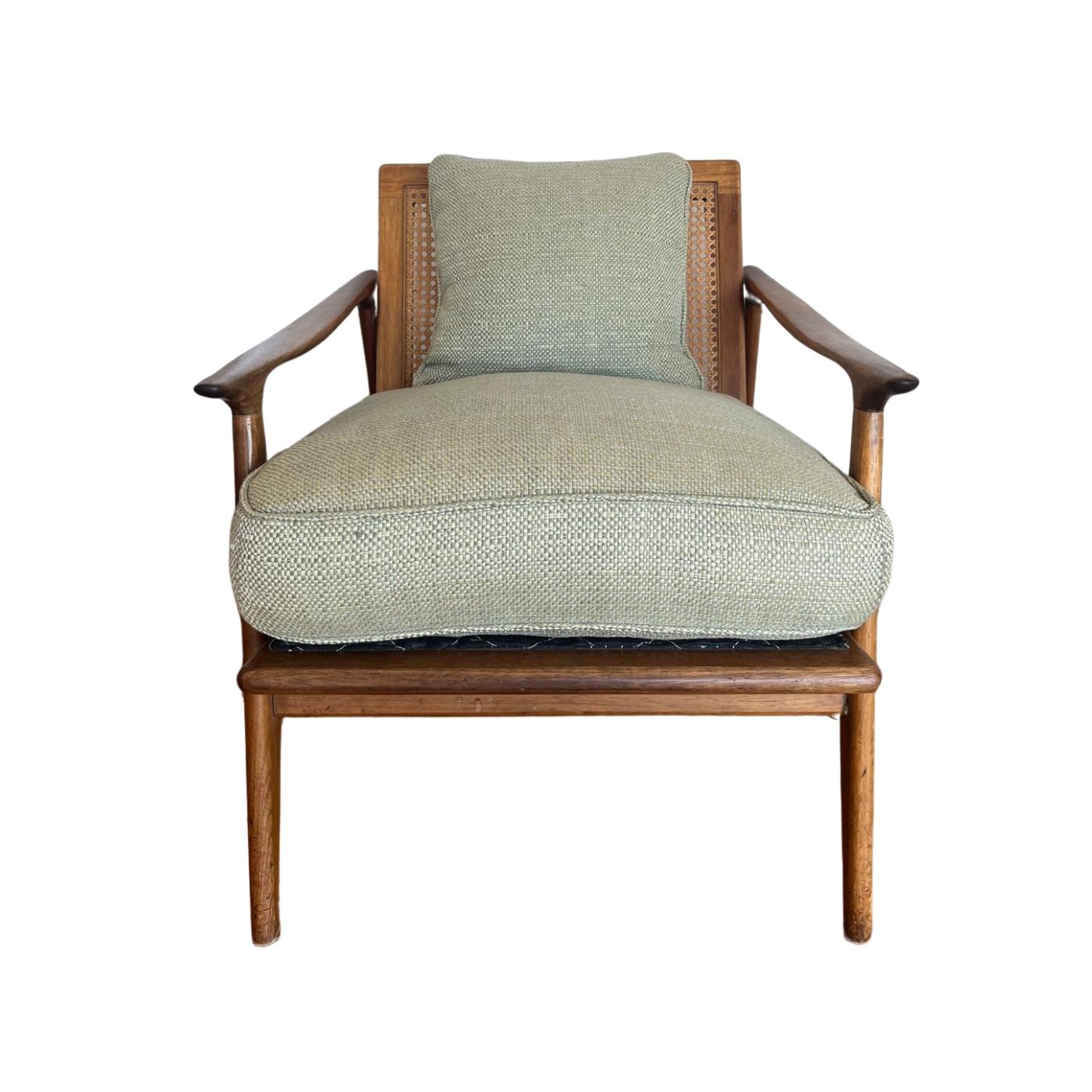 Vintage Parker Knoll Rattan Back Armchair circa 1960s