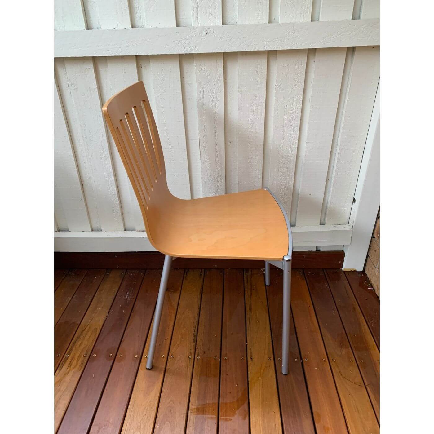 1990s Italian plywood dining chairs