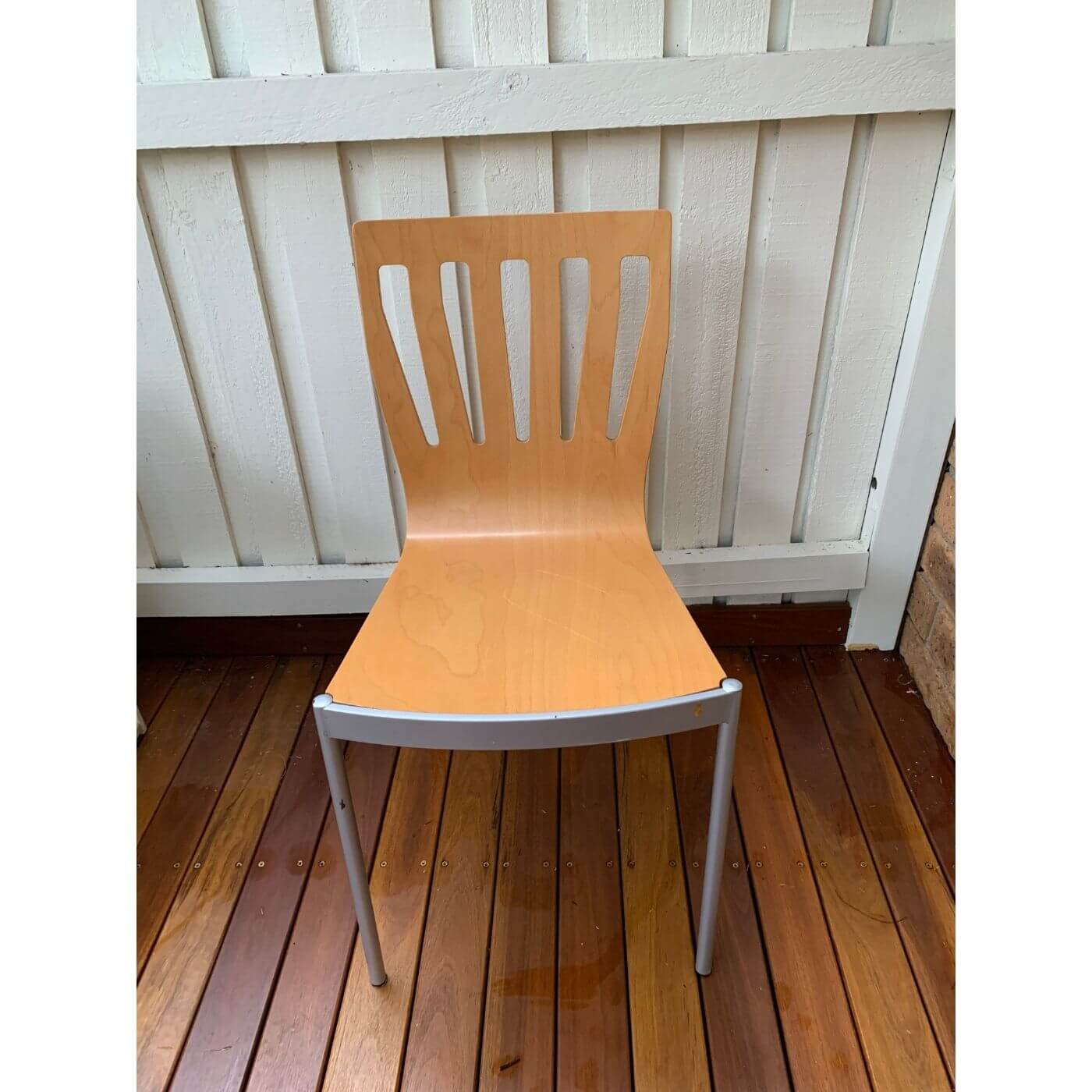 1990s Italian plywood dining chairs