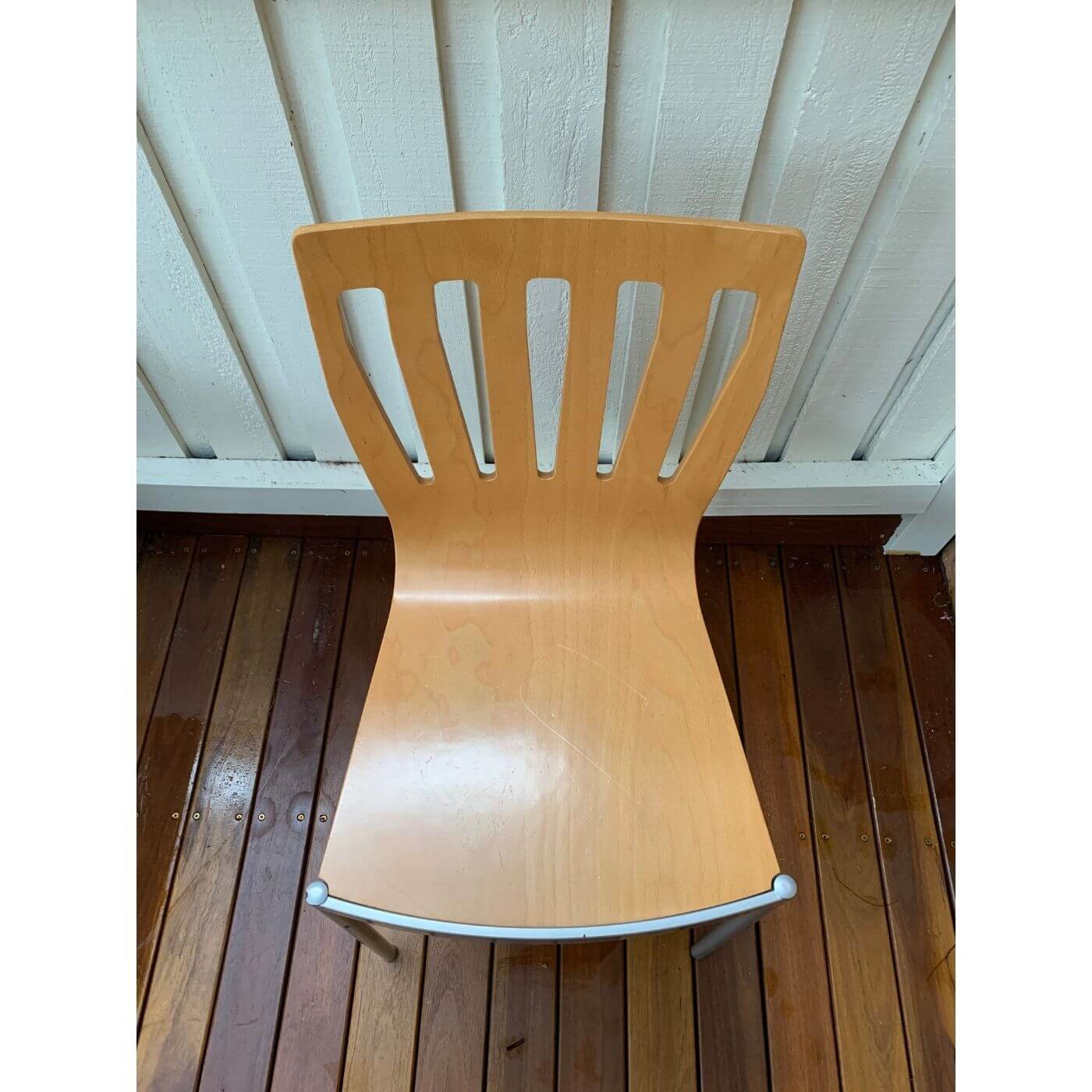 1990s Italian plywood dining chairs