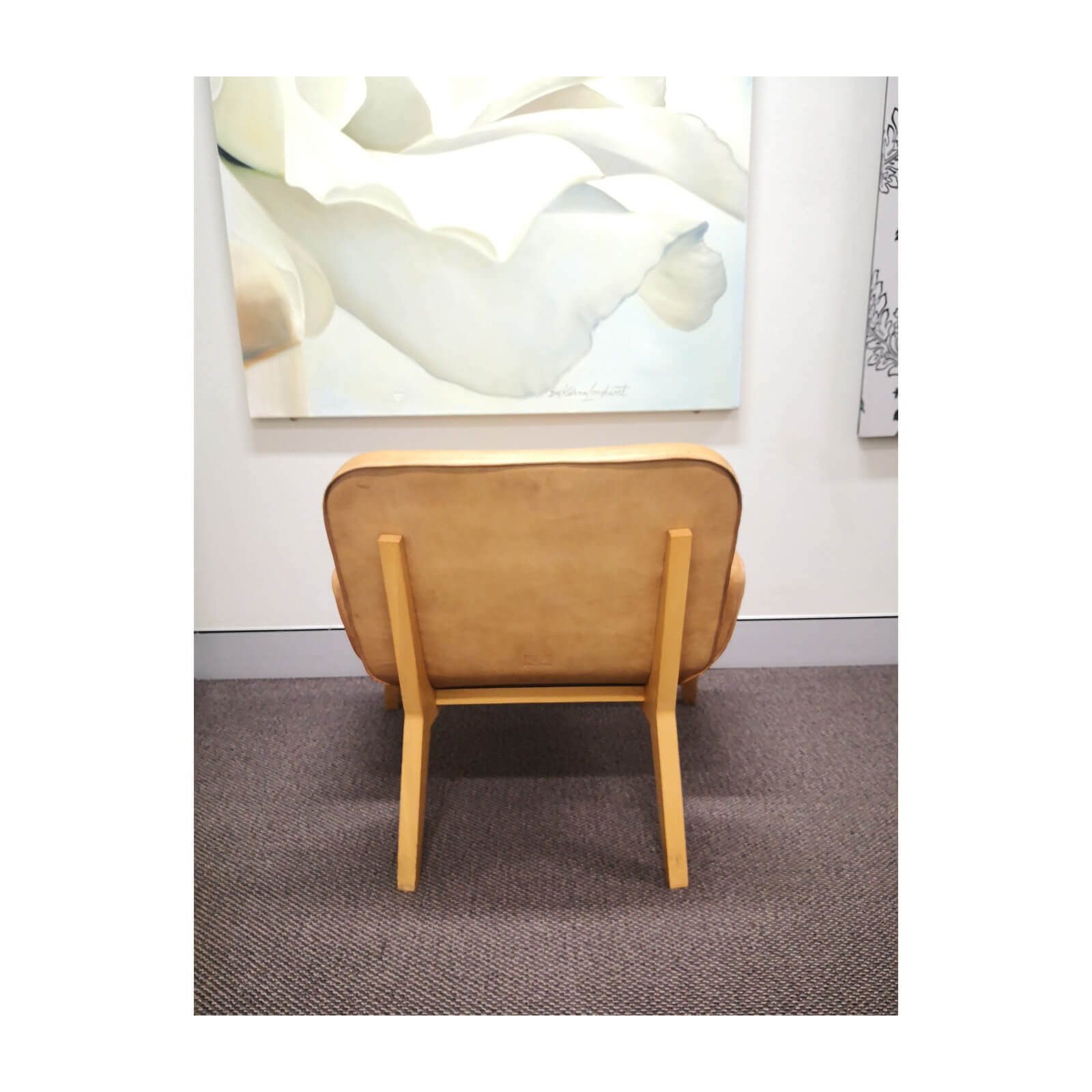 Poltrona Frau Jockey chair tan leather