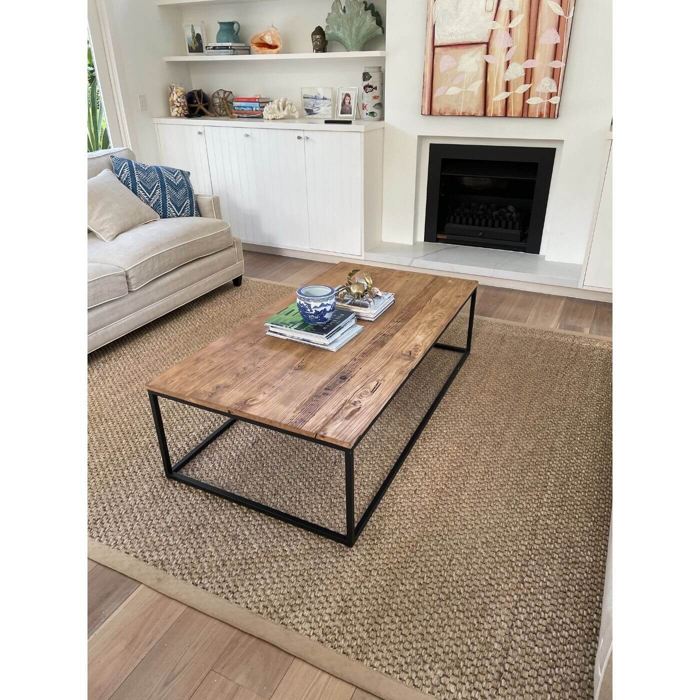 Reclaimed elm coffee table