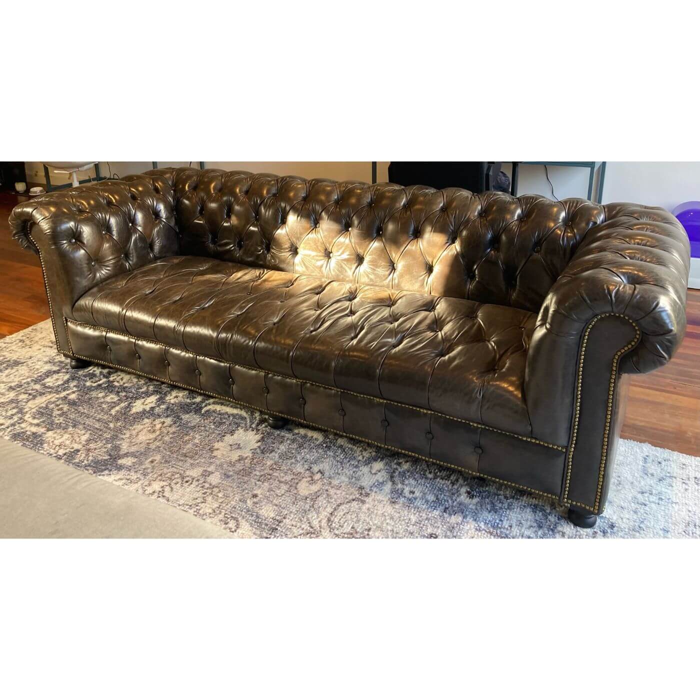 Timothy Oulton Westminster sofa, Chesterfield style leather