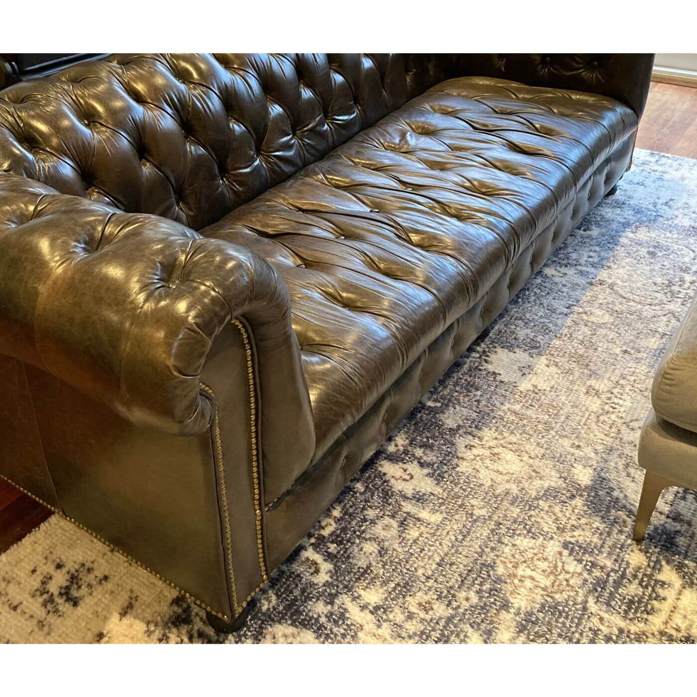 Timothy Oulton Westminster sofa, Chesterfield style leather