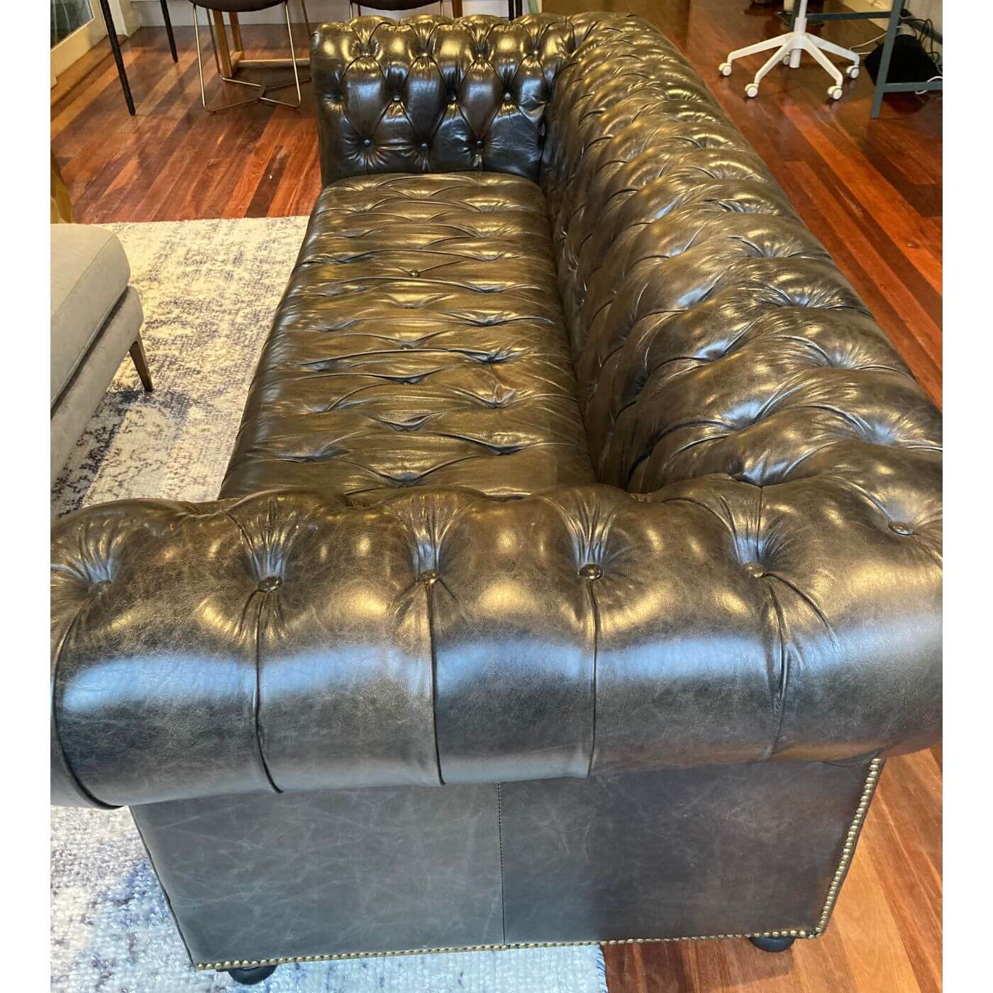 Timothy Oulton Westminster sofa, Chesterfield style leather