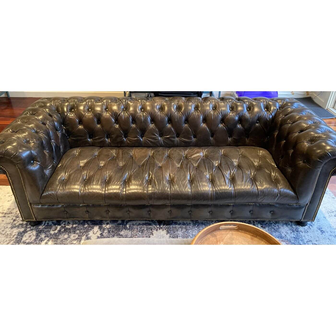 Timothy Oulton Westminster sofa, Chesterfield style leather