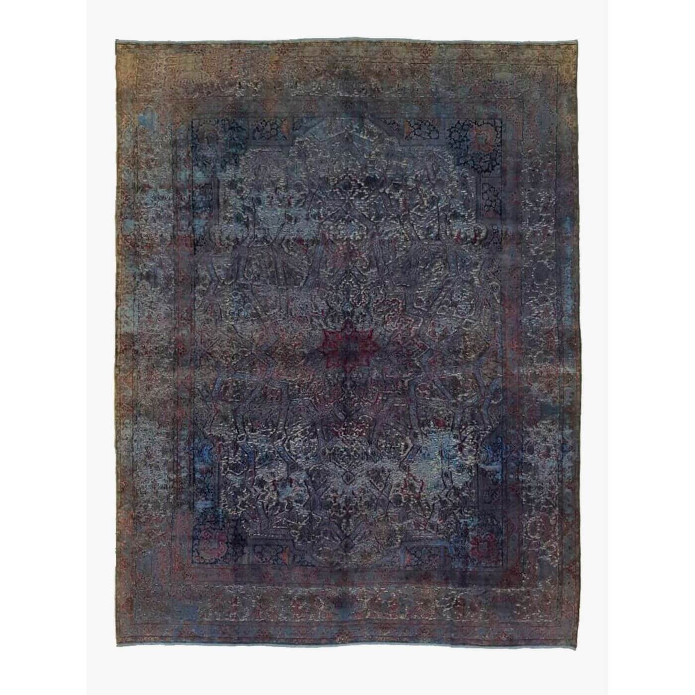 Tribe Home vintage Kerman Persian rug