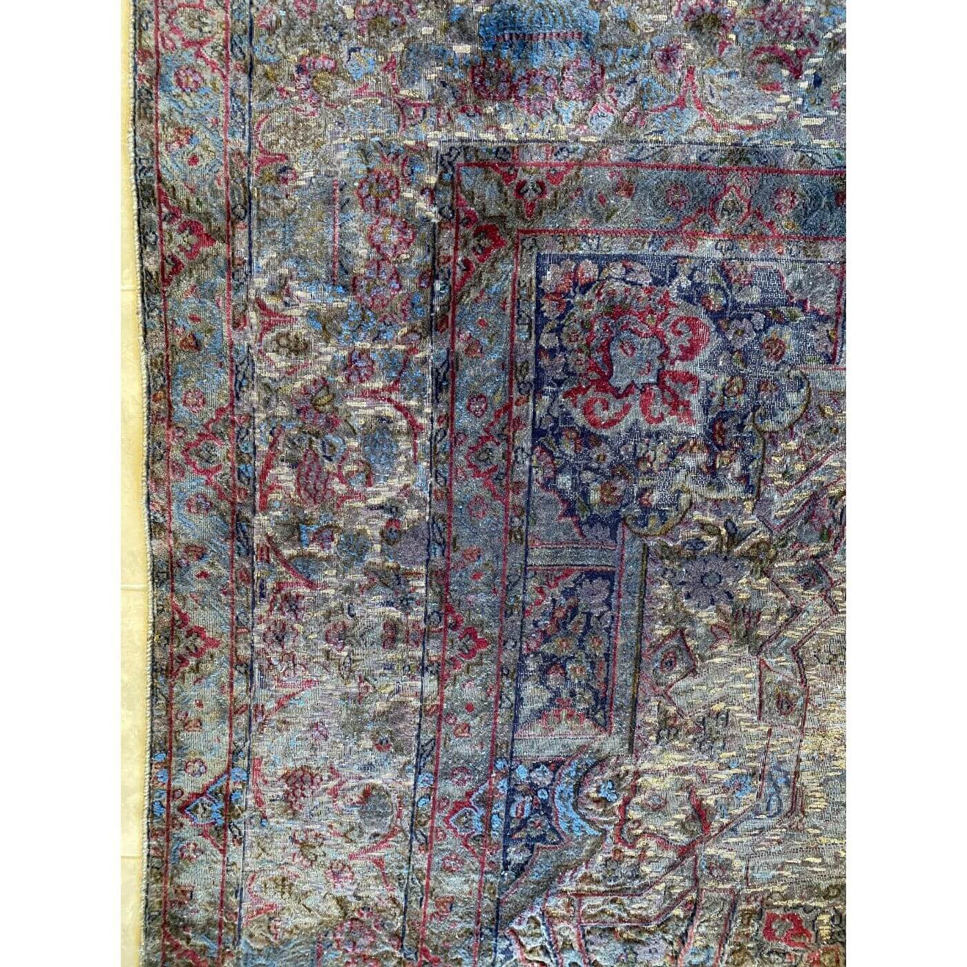 Tribe Home vintage Kerman Persian rug