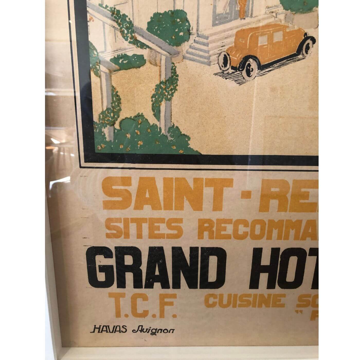 Vintage Poster Grand Hotel de Provence, Framed