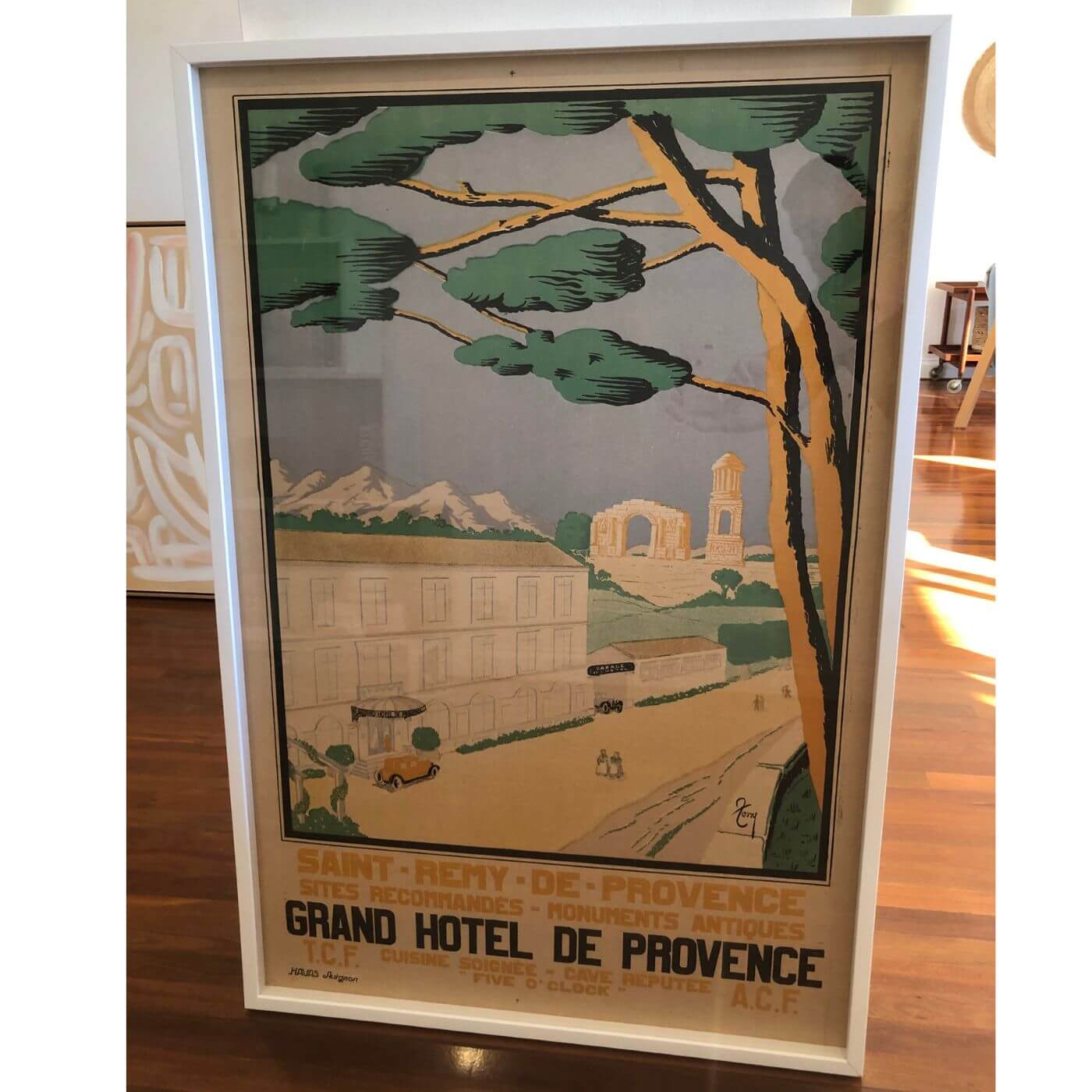 Vintage Poster Grand Hotel de Provence, Framed