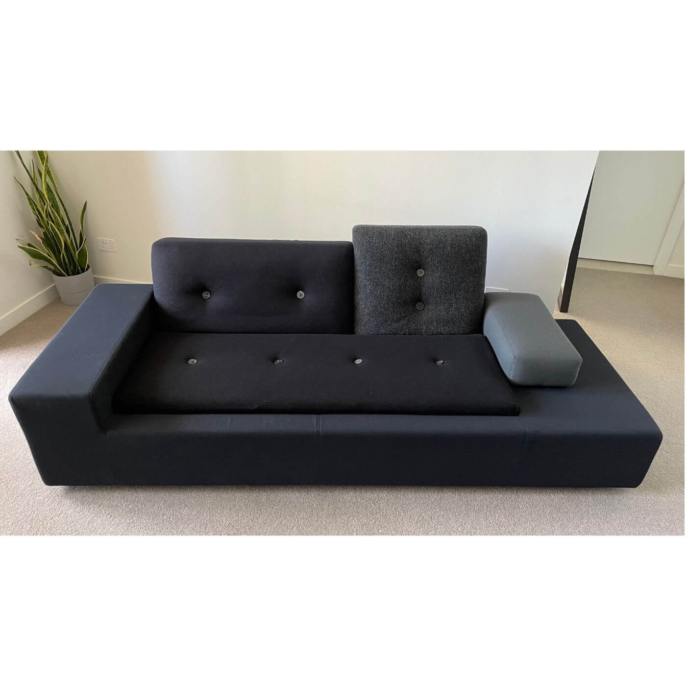 Vitra Polder sofa, compact, anthracite