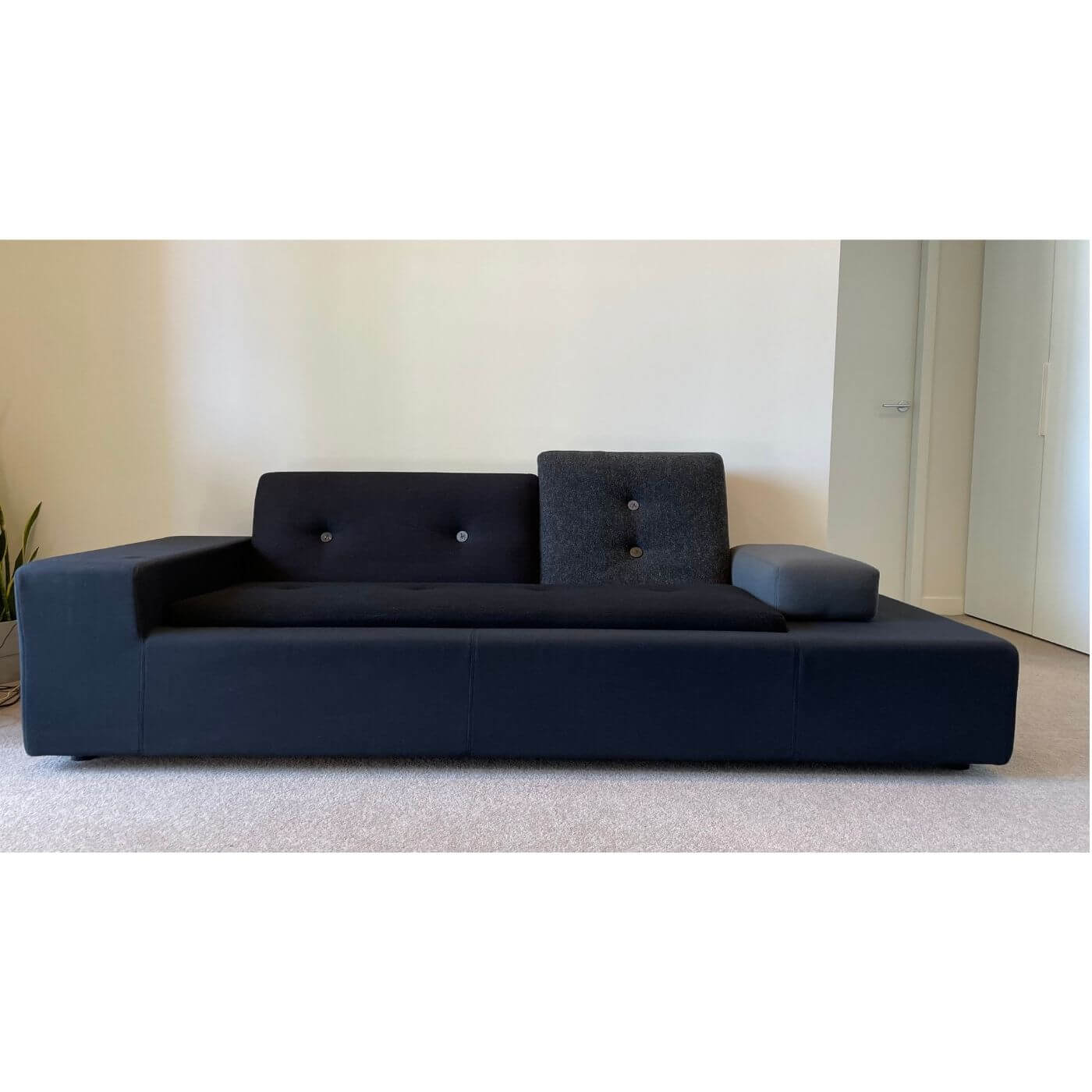 Vitra Polder sofa, compact, anthracite