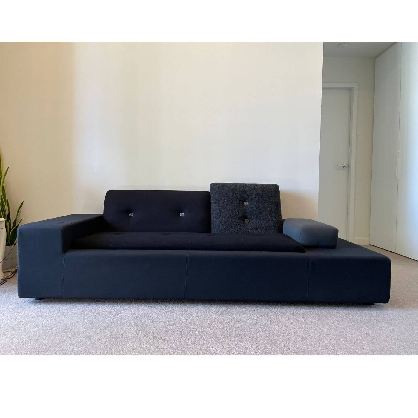 Vitra Polder sofa, compact, anthracite