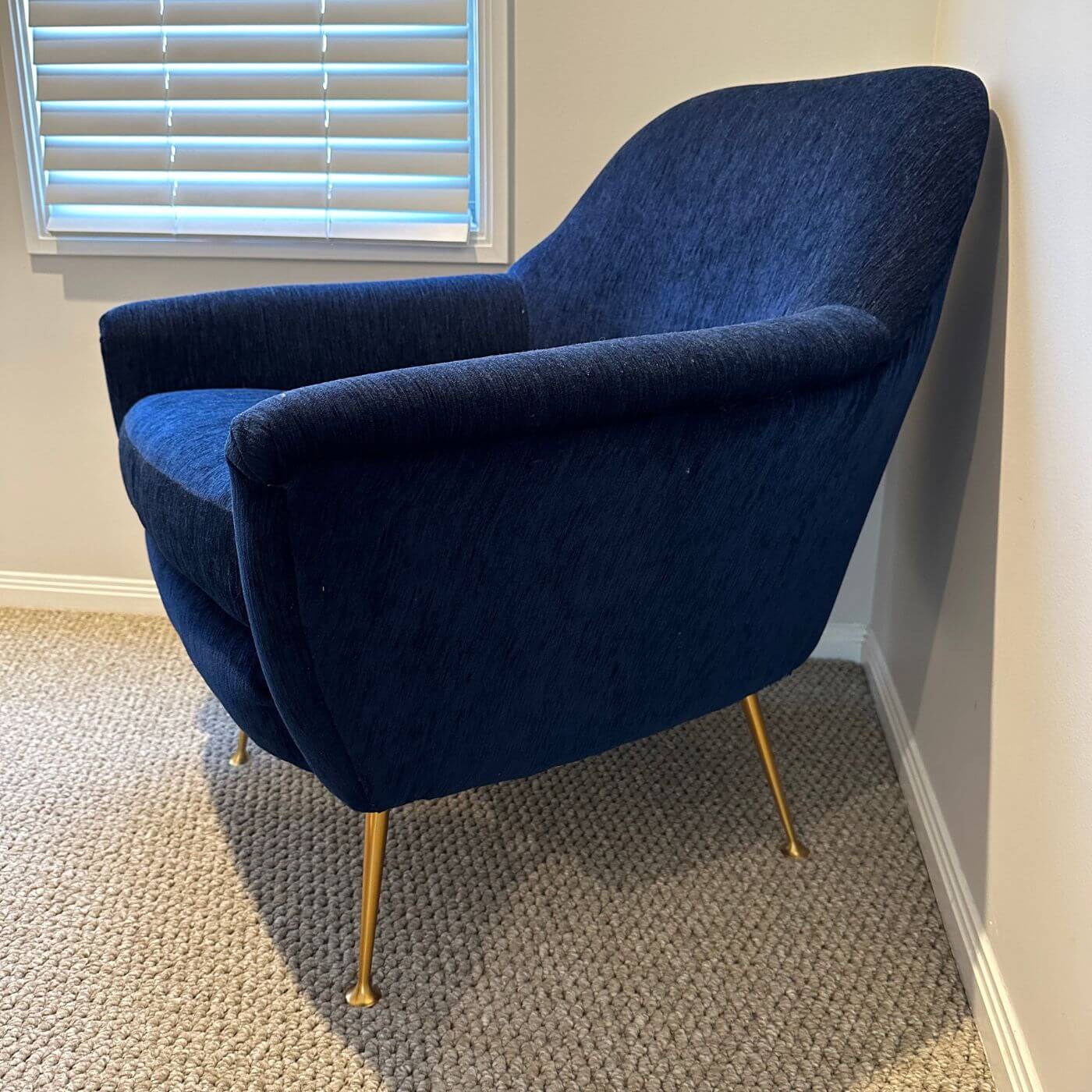 West Elm mid century style armchair