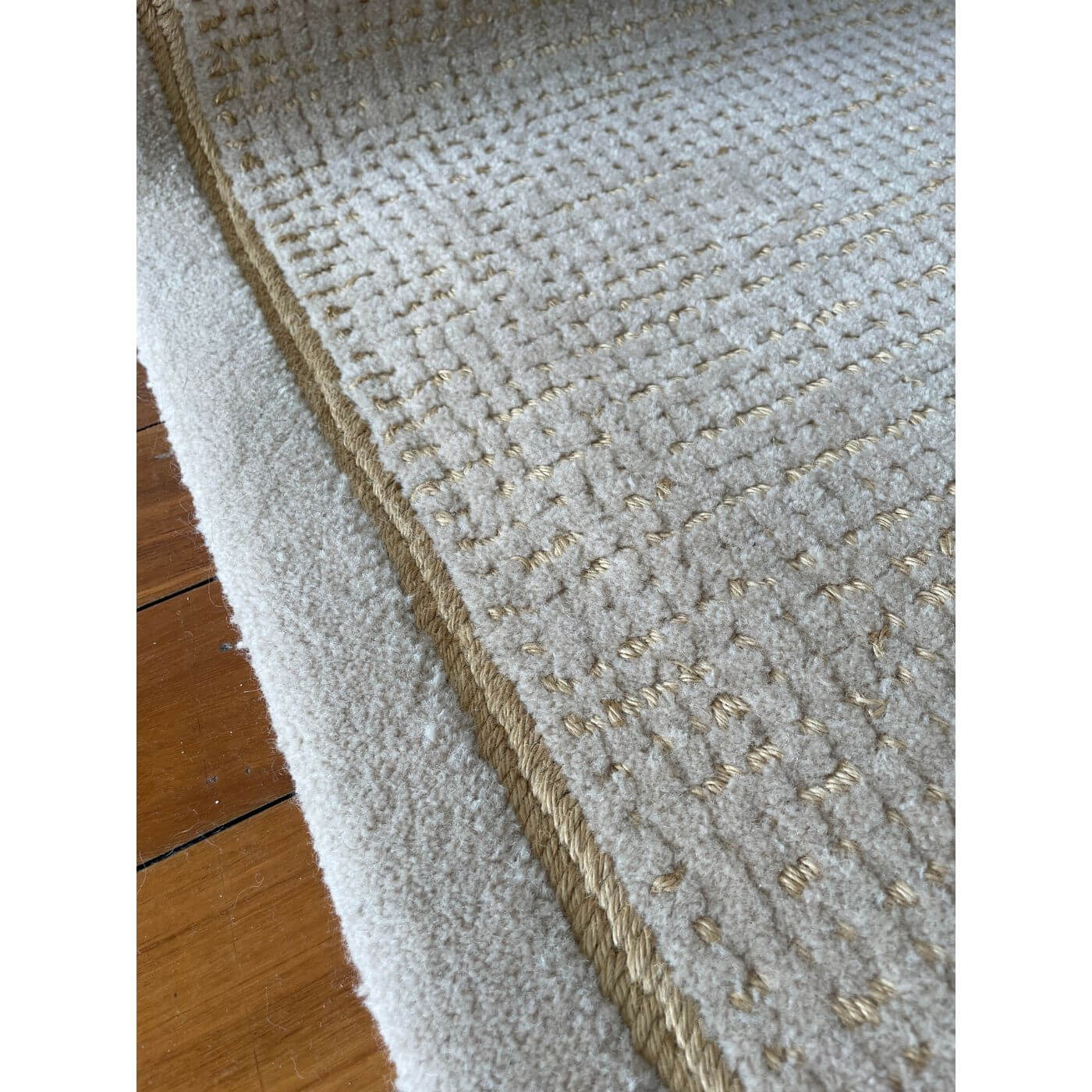 Wool and jute rug