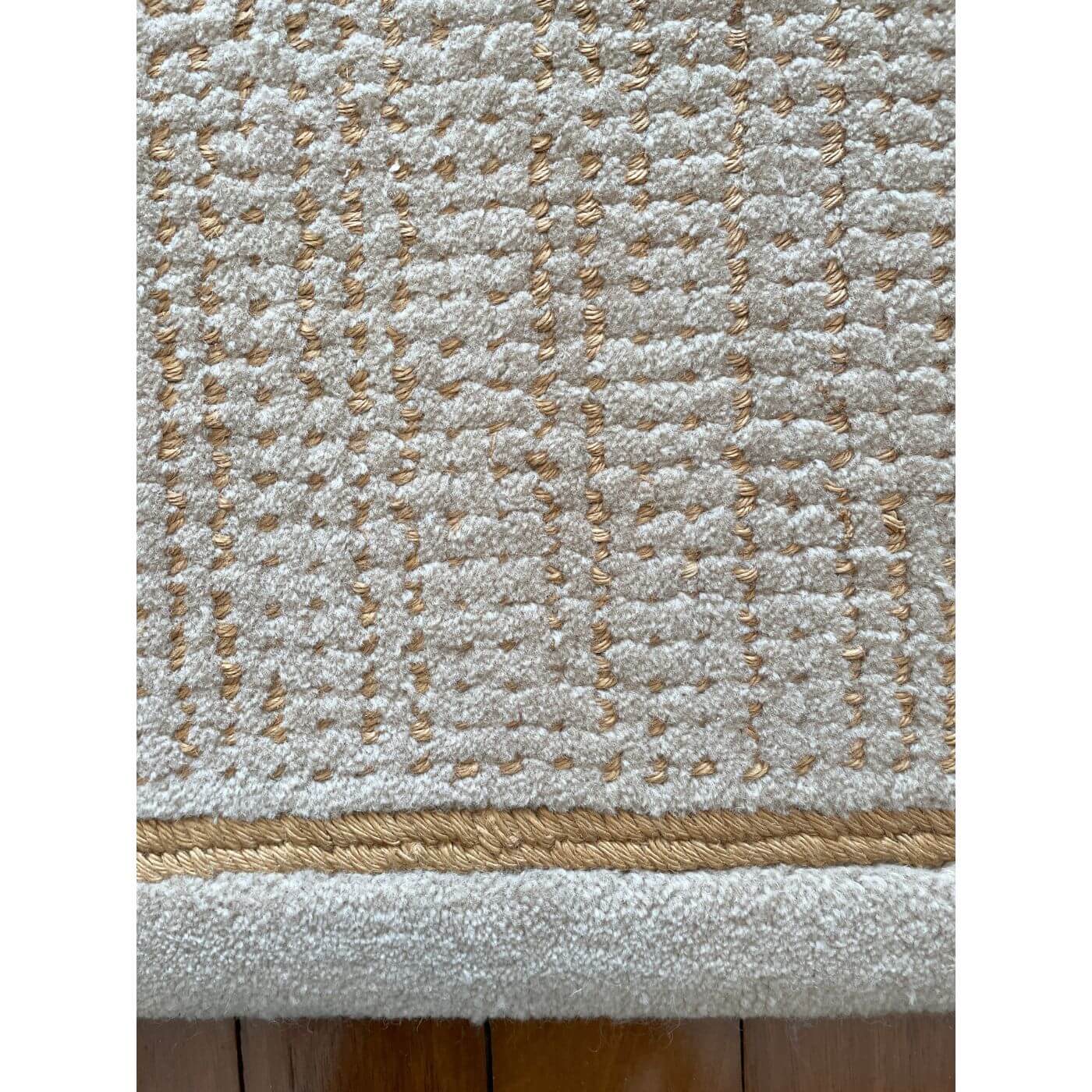 Wool and jute rug